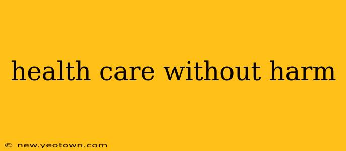 health care without harm