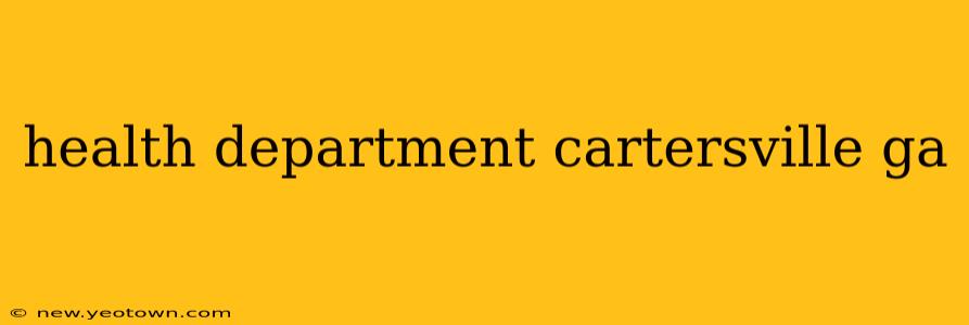 health department cartersville ga
