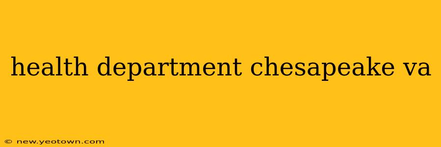 health department chesapeake va