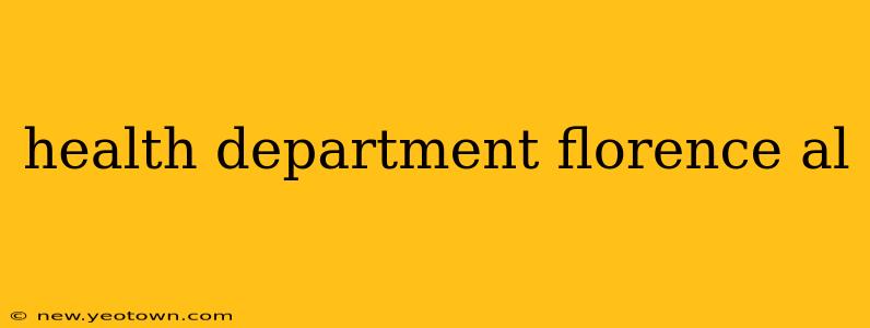 health department florence al