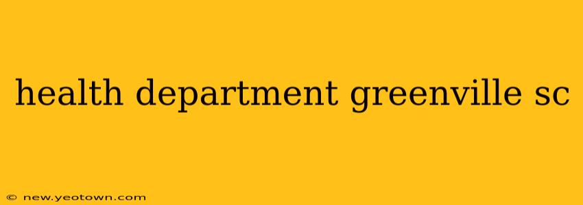 health department greenville sc