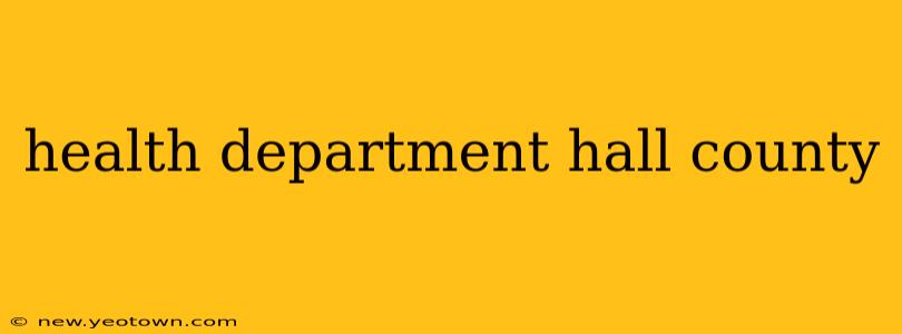 health department hall county
