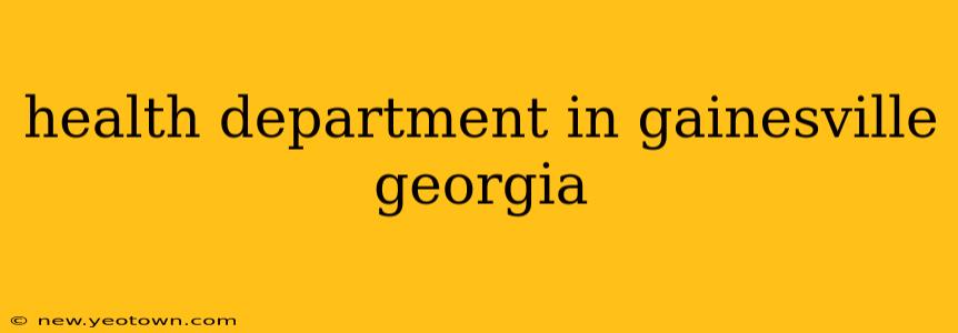 health department in gainesville georgia