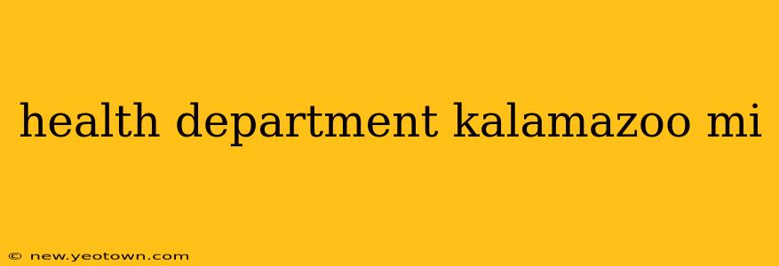 health department kalamazoo mi