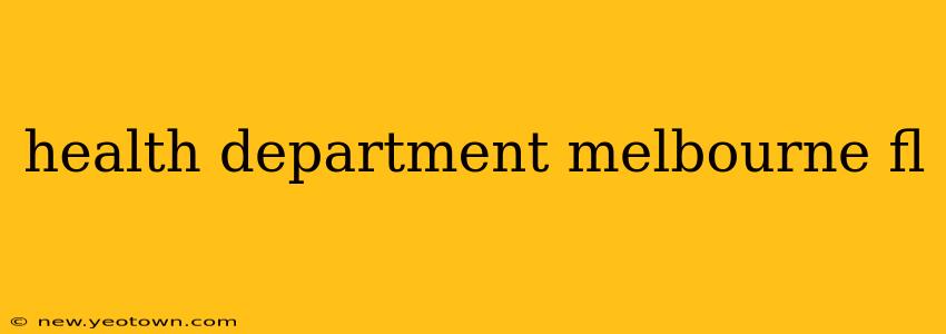 health department melbourne fl
