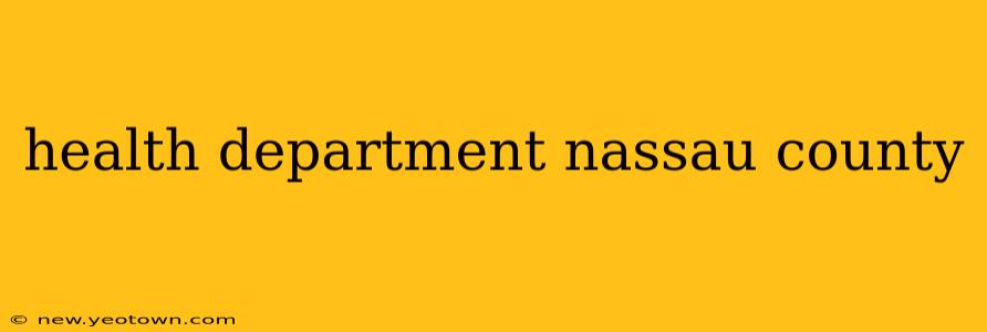 health department nassau county