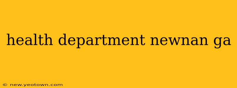 health department newnan ga