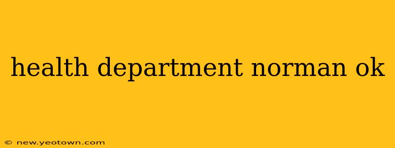 health department norman ok