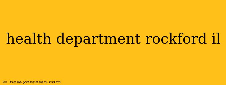 health department rockford il