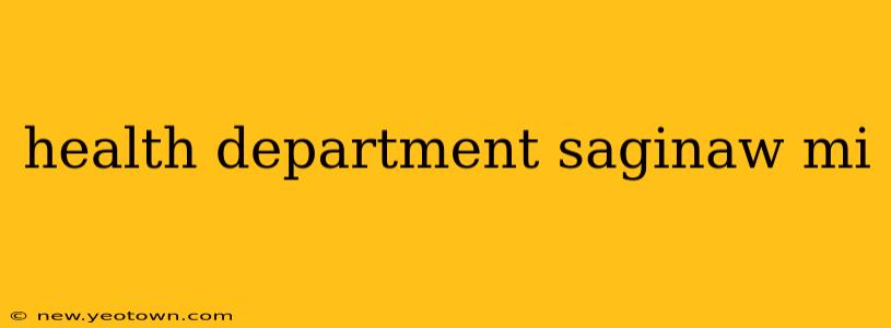 health department saginaw mi