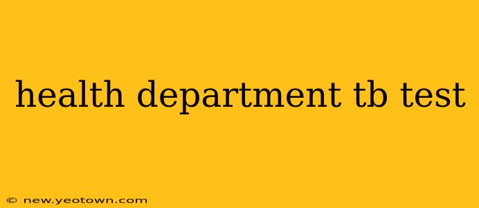 health department tb test