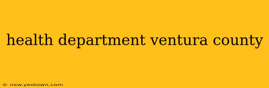 health department ventura county