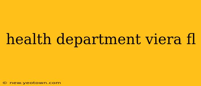 health department viera fl
