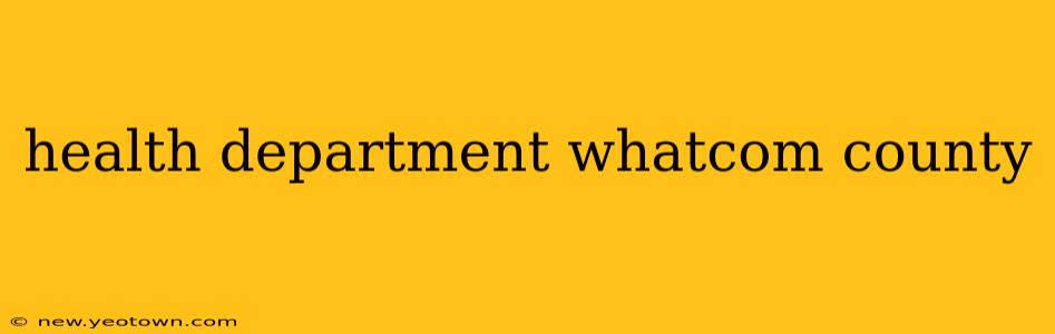 health department whatcom county