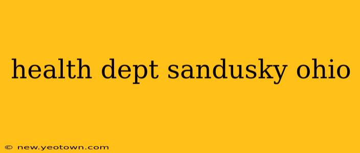 health dept sandusky ohio