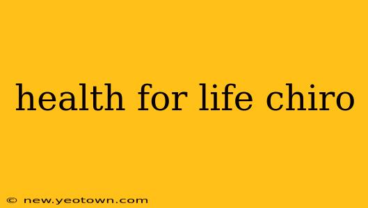 health for life chiro