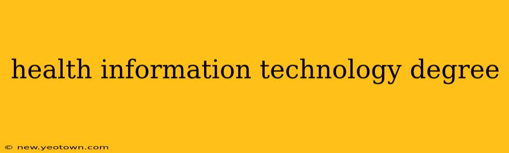 health information technology degree