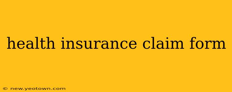 health insurance claim form