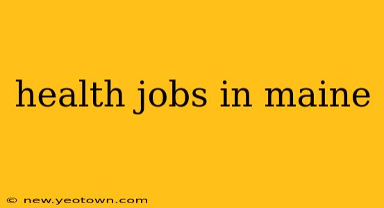 health jobs in maine