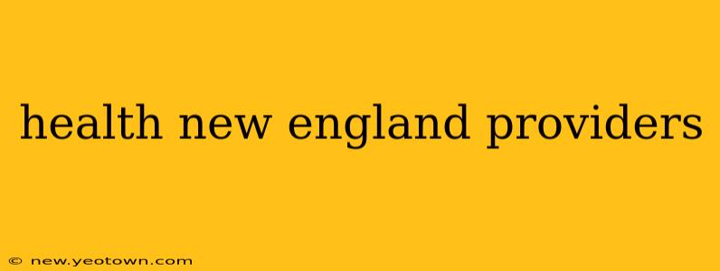health new england providers