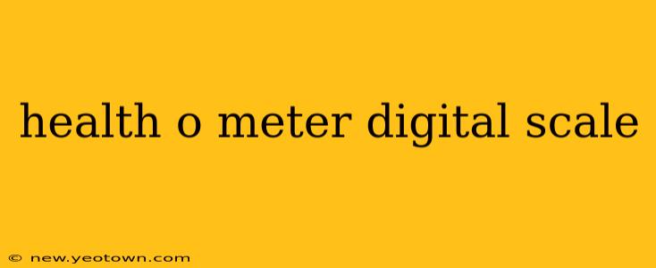 health o meter digital scale