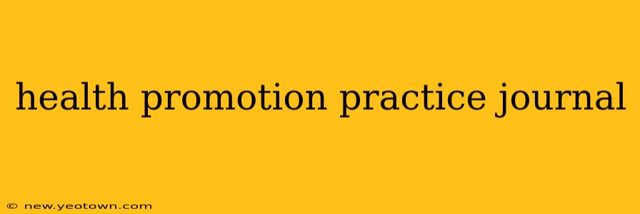 health promotion practice journal