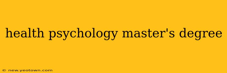 health psychology master's degree
