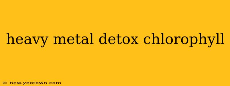 heavy metal detox chlorophyll
