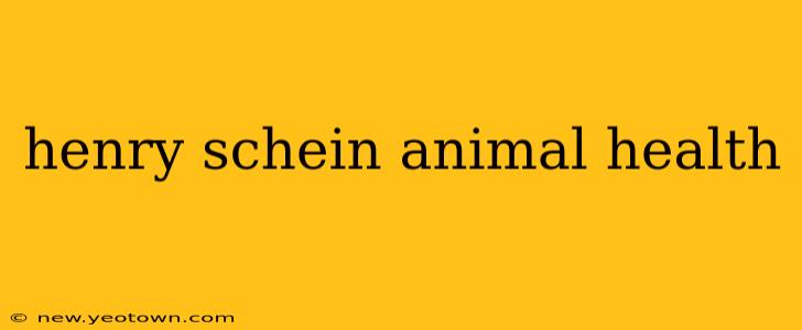 henry schein animal health