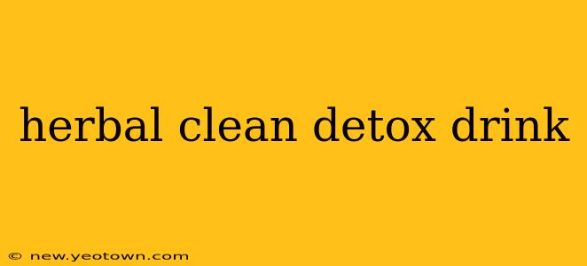 herbal clean detox drink