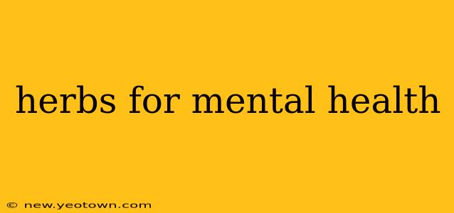 herbs for mental health