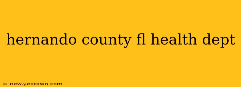 hernando county fl health dept