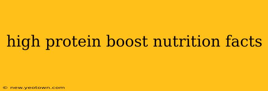 high protein boost nutrition facts