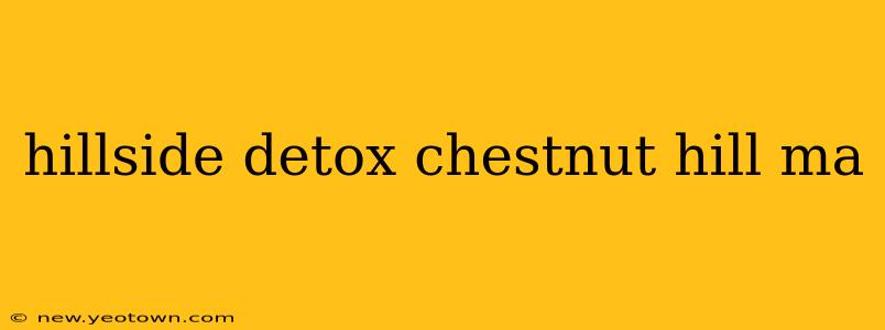 hillside detox chestnut hill ma