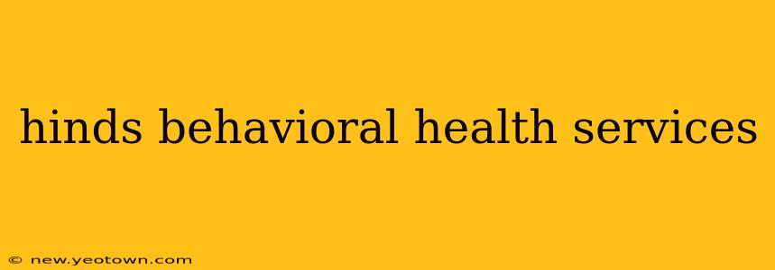 hinds behavioral health services