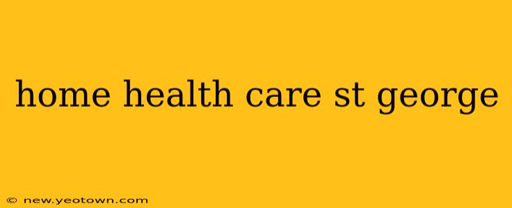 home health care st george