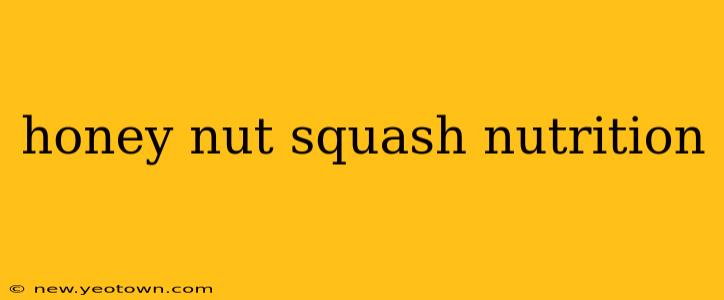 honey nut squash nutrition