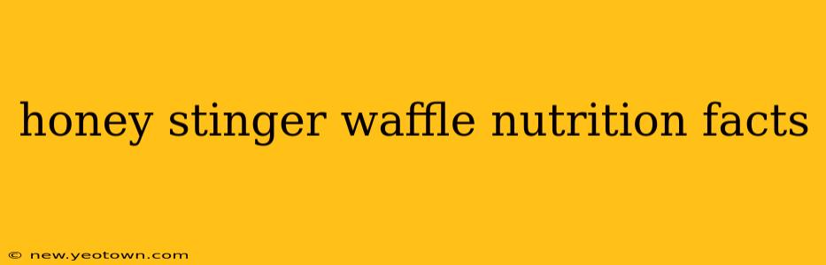 honey stinger waffle nutrition facts