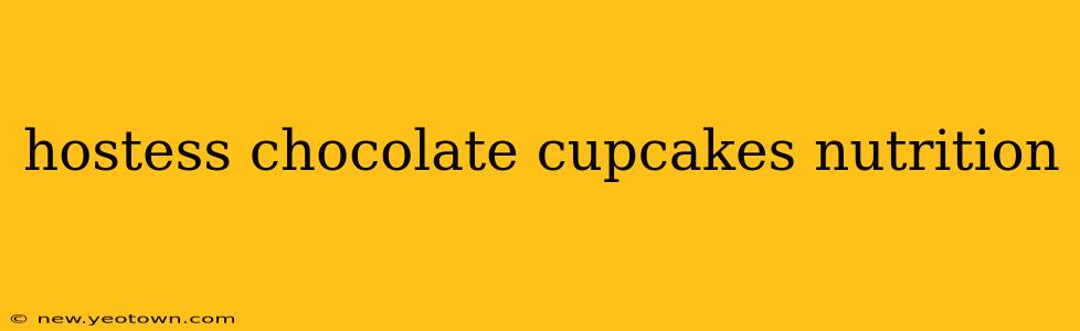 hostess chocolate cupcakes nutrition