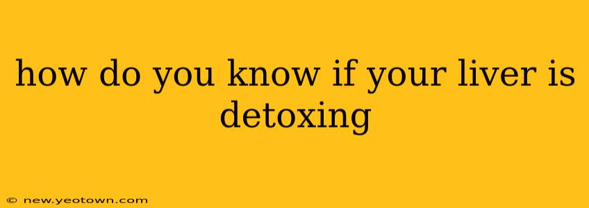 how do you know if your liver is detoxing