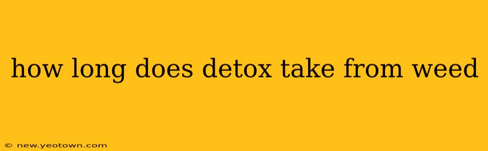 how long does detox take from weed