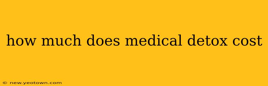 how much does medical detox cost