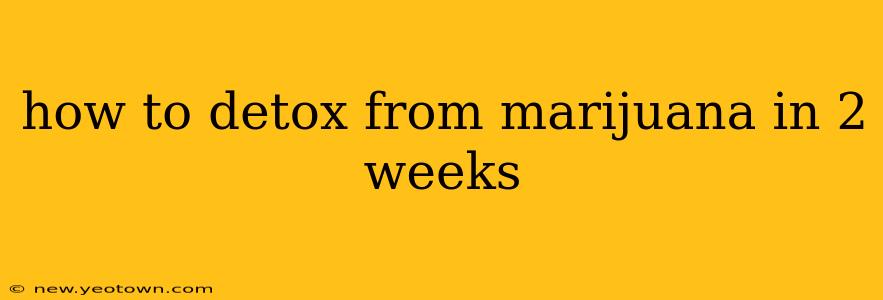 how to detox from marijuana in 2 weeks