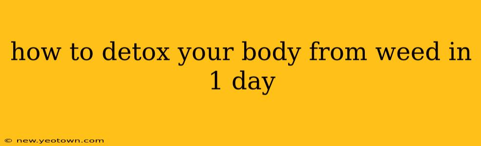 how to detox your body from weed in 1 day