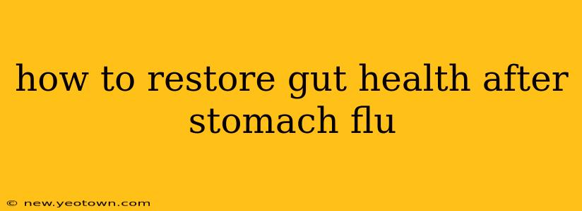 how to restore gut health after stomach flu