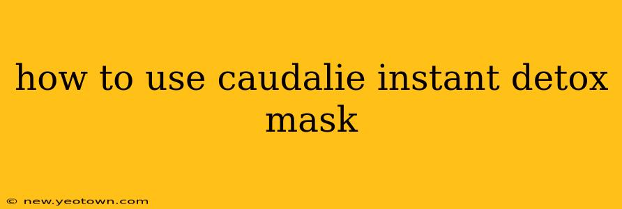 how to use caudalie instant detox mask