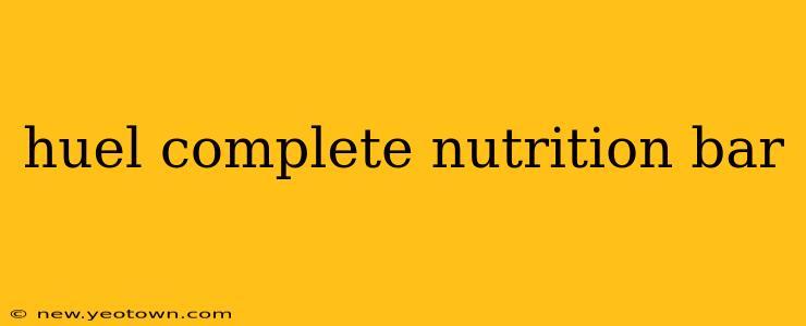 huel complete nutrition bar