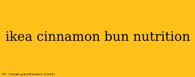 ikea cinnamon bun nutrition