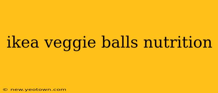 ikea veggie balls nutrition