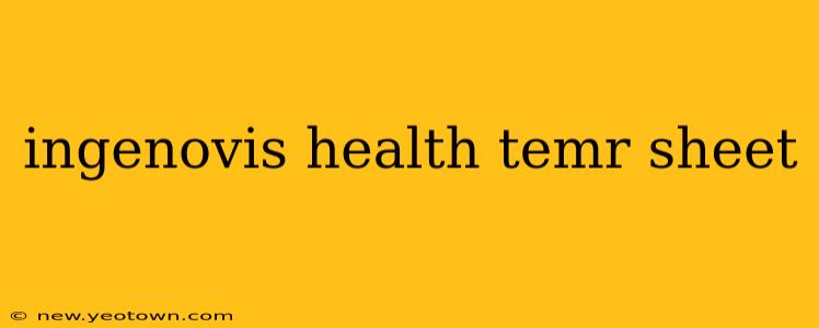 ingenovis health temr sheet
